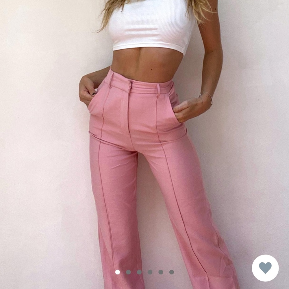 Kirstyn pink pants / trousers princesspolly